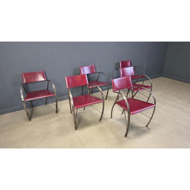 Vintage Dining Chairs from Segis, Italy, 1980s, Set of 6 For Sale - Image 10 of 14