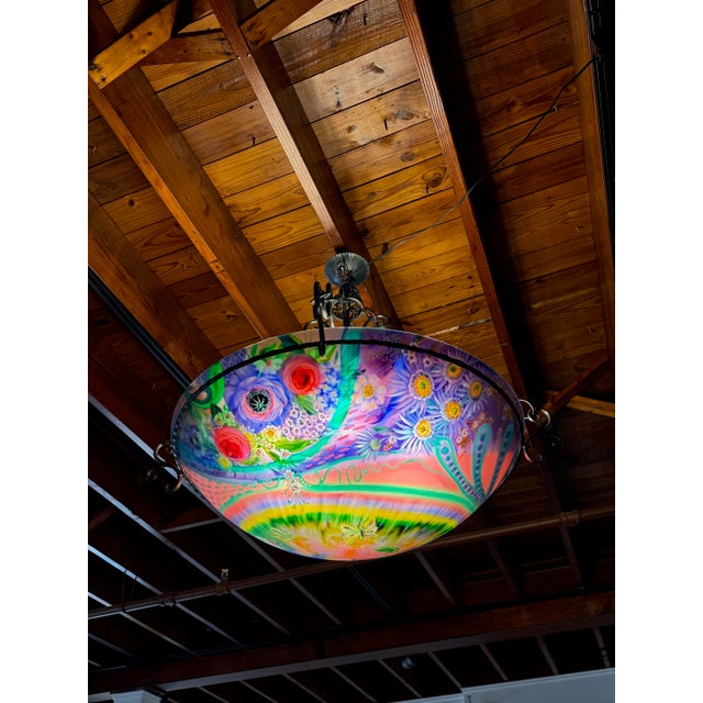 Original Ulla Darni Signed Rainbow Chandelier For Sale In New York - Image 6 of 16