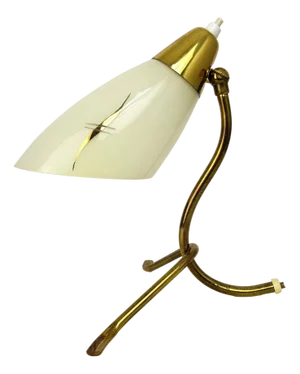 Mid-Century Adjustable Crow Base Table Lamp in Brass, Italy, 1950s