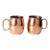 Vintage Godinger Copper Mugs Pair For Sale