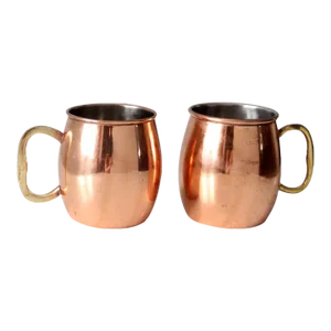 Vintage Godinger Copper Mugs Pair