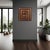 Black Helix Wooden Square Clock For Sale - Image 8 of 9