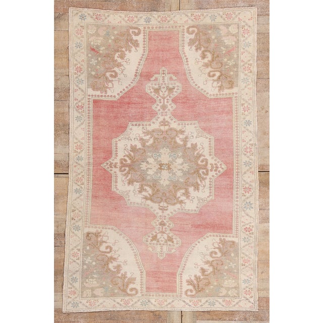 Vintage Turkish Oushak Rug, 04'07 X 07'00 For Sale - Image 10 of 10