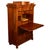 Antique Austrian Flame Mahogany Inlaid Rosewood Biedermeier Secretary Chest 1820 For Sale - Image 12 of 17