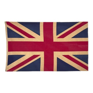Vintage Cotton Union Jack Flag For Sale