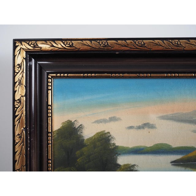 V. Kier, The Landscape with Hills, 1970s, Oil on Canvas, Framed For Sale - Image 8 of 16