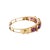 Victorian Mid-Century 13k Yellow Gold Amethyst and Diamond Hinged Bracelet For Sale - Image 3 of 4