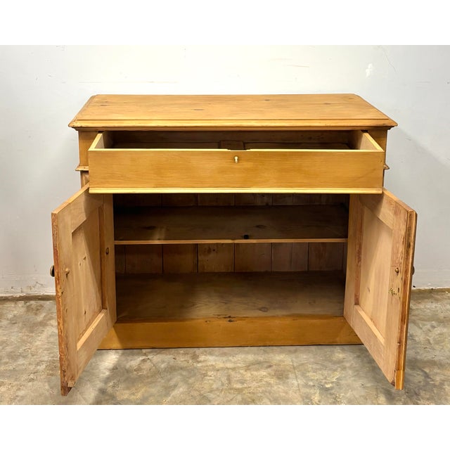 19th Century Antique English Pine Dresser Base Sideboard For Sale - Image 5 of 9