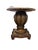 Late 20th Century Traditional Round Glass Pedestal Dining Table & 4 Fringed Upholstered Chairs For Sale - Image 12 of 12