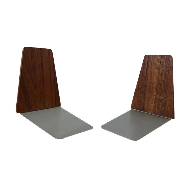 Danish Teak Bookends from Feldballes Møbelfabrik, 1960s, Set of 2 For Sale