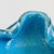 Mid Century Alfredo Barbini Murano Art Glass Bowl - Bullicante Blue With Gold Flecks, Italy For Sale In San Francisco - Image 6 of 9