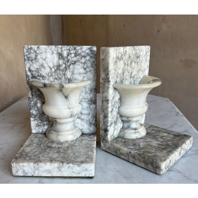 Vintage Italian Marble Bookends, Mid- Century For Sale - Image 9 of 10