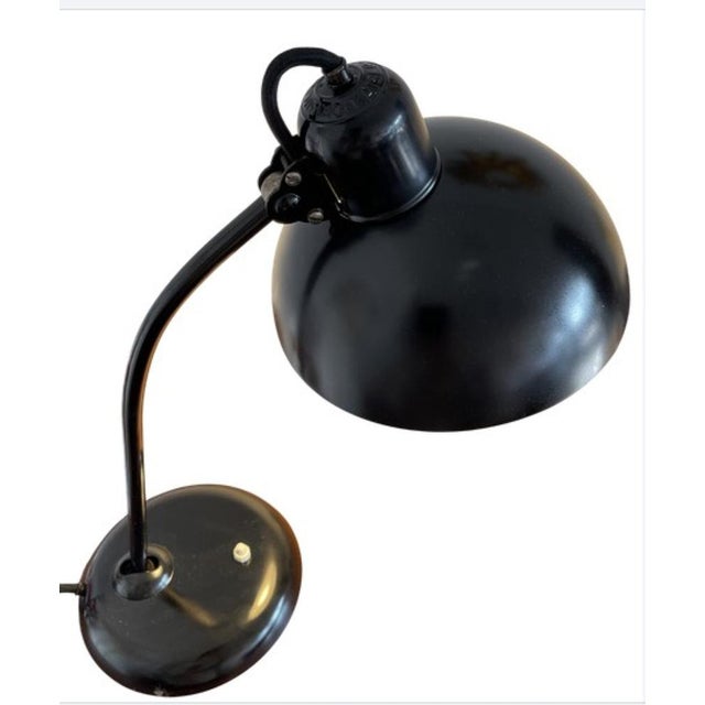Metal Vintage Table Lamp by Christian Dell for Kaiser Leuchten, 1940s For Sale - Image 7 of 8