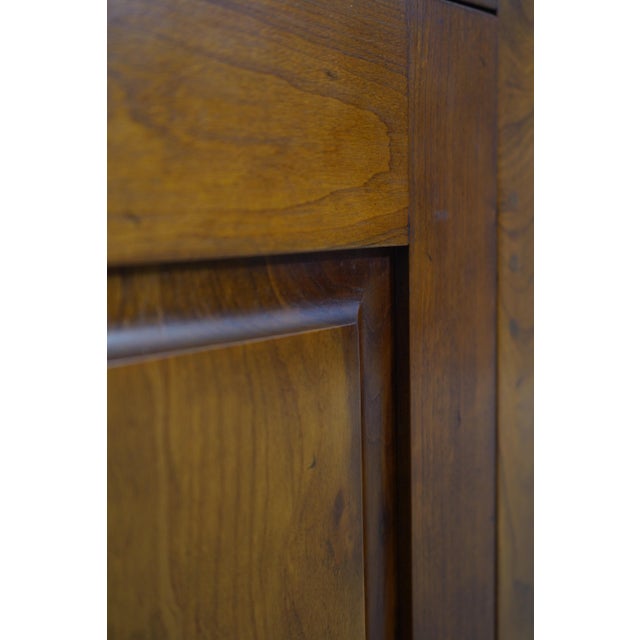 Pair of Stickley Cherry Valley Open Corner Cabinets For Sale - Image 15 of 18