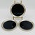 1970s Vintage Lenox Pewter and Black Lucite 7.5" Diameter Tray For Sale - Image 5 of 9