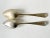Pair of Early 19th Century Coin/900 Silver Spoons - Monogram "R" - Large Tablespoons or Small Serving Spoons For Sale - Image 4 of 6