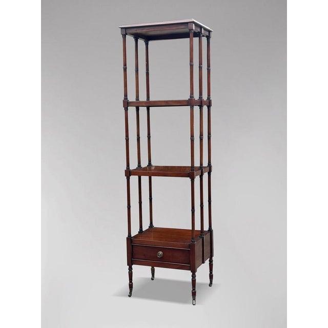 Antique Mahogany Four-Tier Etagere, C1840 For Sale - Image 10 of 11