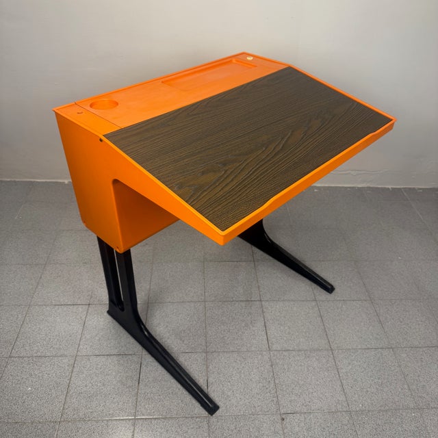 Mid-Century Adjustable Desk by Luigi Colani for Flötotto, Germany, 1970s, in Good conditions. Designed 1970 to 1979 This...