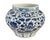Ceramic Vintage Ming Style Chinoiserie Blue and White Vase 11" H For Sale - Image 7 of 12