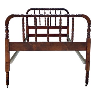 Vintage Wood Twin Size Jenny Lind Bed For Sale