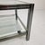 Silver Vintage Glass & Metal Coffee Table, 1990s For Sale - Image 8 of 10