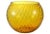 Amber Empoli Mid-Century Modern Optic Glass Ball Vase For Sale - Image 4 of 4