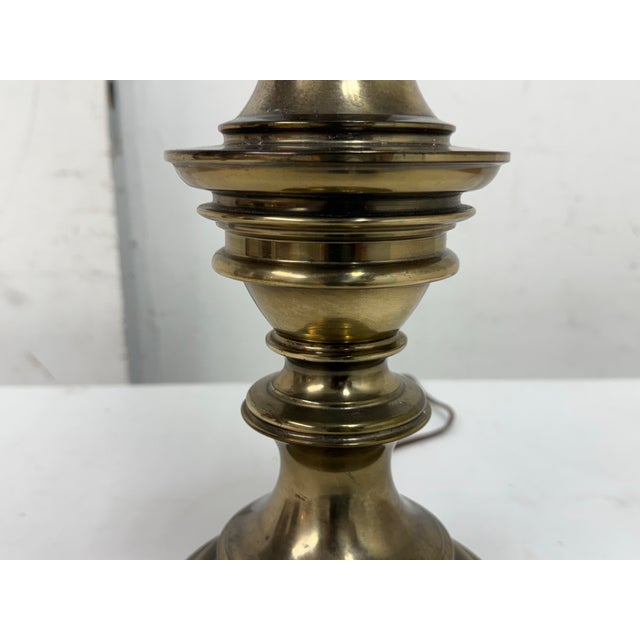 Late 20th Century Stiffel Brass Table Lamp For Sale - Image 9 of 12