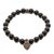 Glass Arrow Black Onyx Stone Men's Beaded Bracelet For Sale - Image 7 of 8