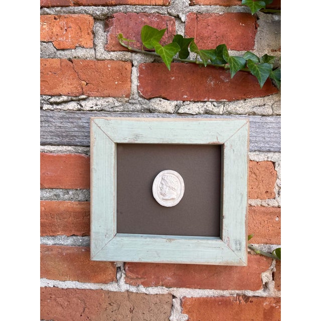 Classical Framed Grand Tour Intaglios in 1880s Pine Frame For Sale - Image 9 of 9