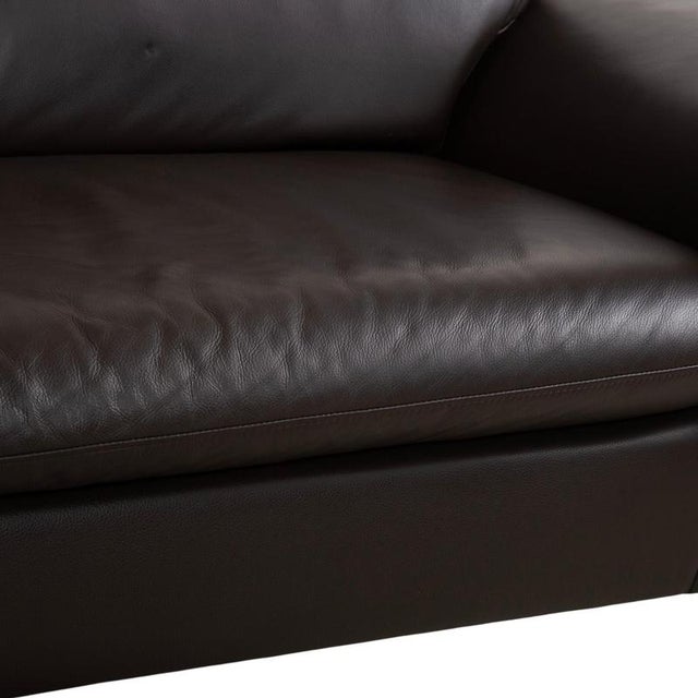 Brown Leather Corner Sofa in Brown with Manual Function by Willi Schillig For Sale - Image 8 of 18