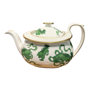20th Century Wedgewood “Chinese Tigers” Bone China Teapot - Green