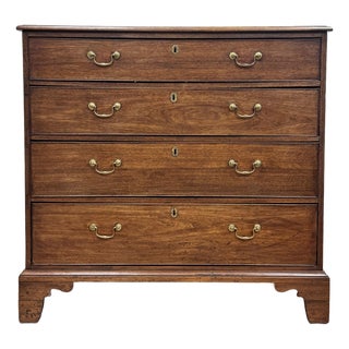 Antique English George III Mahogany Chest of Drawers For Sale