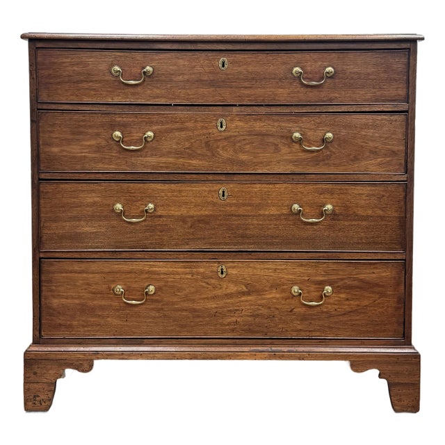Antique English George III Mahogany Chest of Drawers For Sale