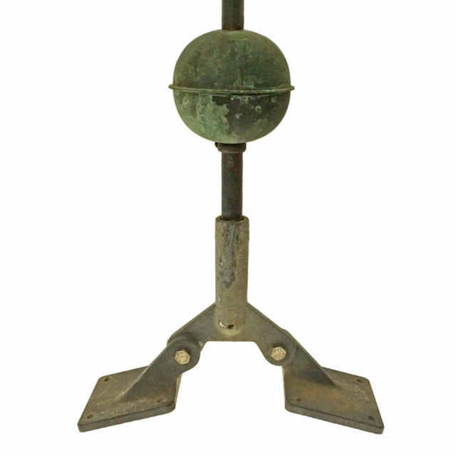 Early 20th Century Early 20th Century Copper Horse Weathervane on Stand Americana Folk Art Equestrian Mantel or Garden Accent For Sale - Image 5 of 6