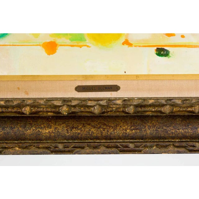 Miguel Guzman Midcentury Oil Painting "Bouquet de Jonquilles," circa 1968 For Sale In Jacksonville, FL - Image 6 of 9