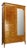 Art Nouveau French Dressing Armoire Beveled Mirror, 1920 For Sale