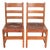 L. & J. G. Stickley Antique Mission Oak Arts & Crafts Ladder Back Side Chairs or Dining Chairs | Pair For Sale