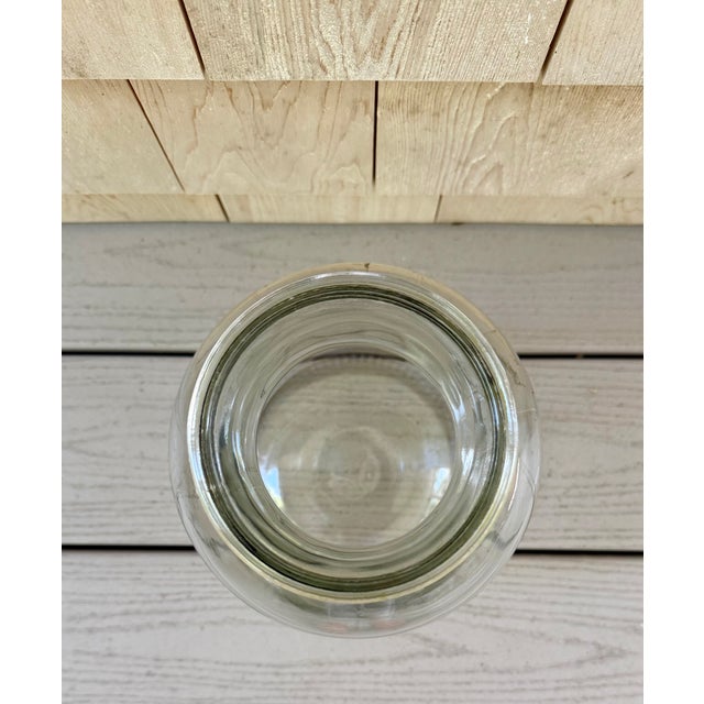 Contemporary Vintage Large Wide Mouth Apothecary Jar For Sale - Image 3 of 5