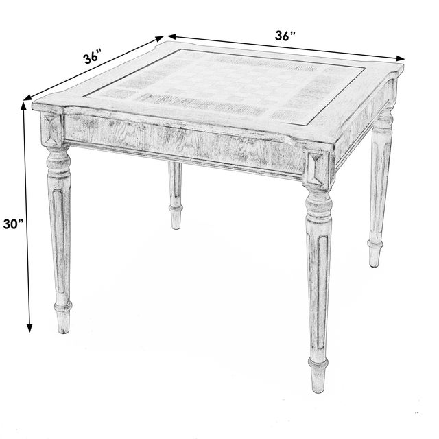 Gray Vincent Multi-Game Card Table, Gray For Sale - Image 8 of 9