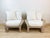 McGuire Vintage Pair of McGuire Bent Rattan & Faux Shearling Oversized Upholstered Lounge Chairs For Sale - Image 4 of 12