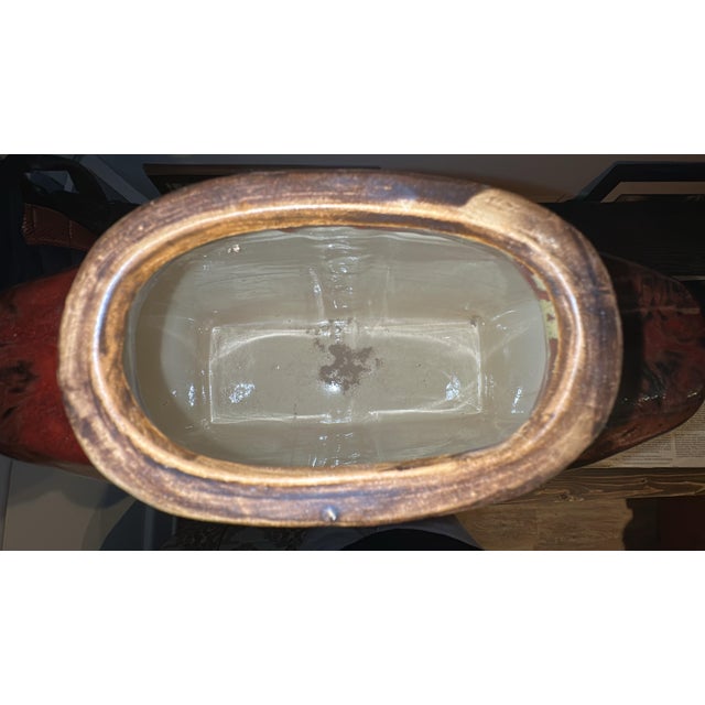 Vintage Asian Jacket Ceramic Vase in Oxblood Glaze For Sale In Lexington, KY - Image 6 of 12