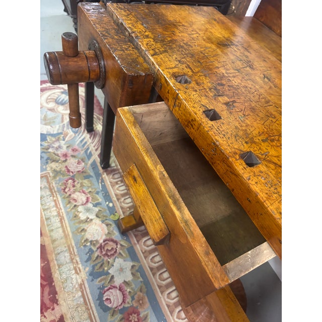 Solid Maple Workbench, G. Christiansen, Chicago For Sale In Philadelphia - Image 6 of 14