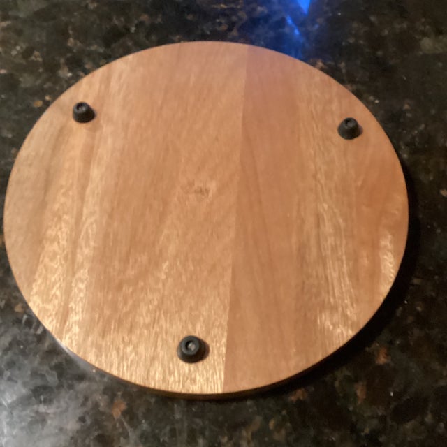 Blue Danube Vintage Teakwood Cheese Board For Sale - Image 4 of 5