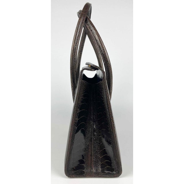 Darby Scott Brown Lizard Thompson Tote in very good condition. excellent exterior. very light scuffs and one penmark on...