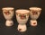 Ceramic Vintage Maddock Stoneware Double Egg Cups- Set of 3 For Sale - Image 7 of 7