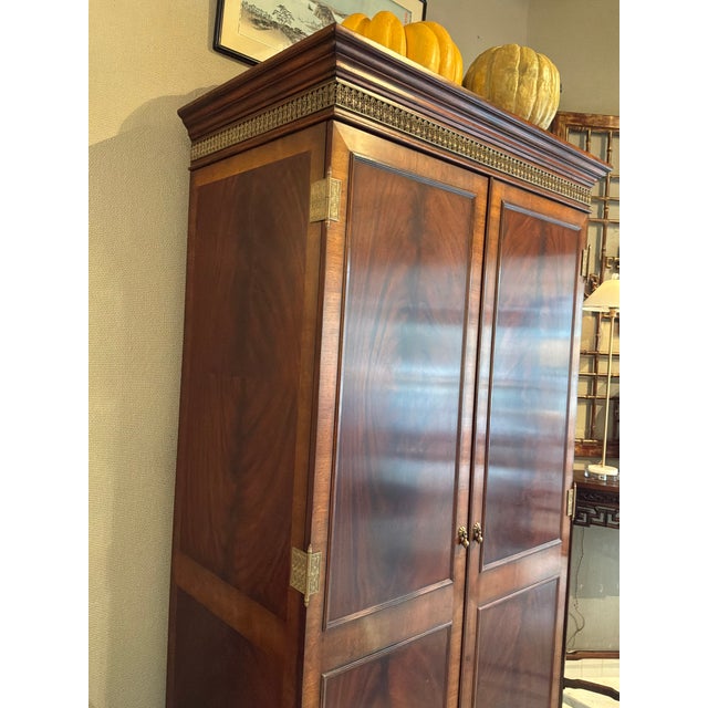 2020s Jonathan Charles Gentleman's Armoire For Sale - Image 5 of 14