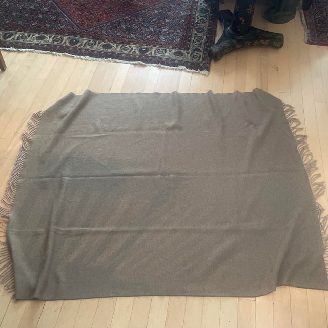 Italian Frette Cashmere Throw Blanket For Sale - Image 3 of 7