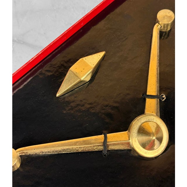 Mid-Century Atomic Ranch Brass Door Knocker by Yale - Old/New Stock For Sale - Image 9 of 11