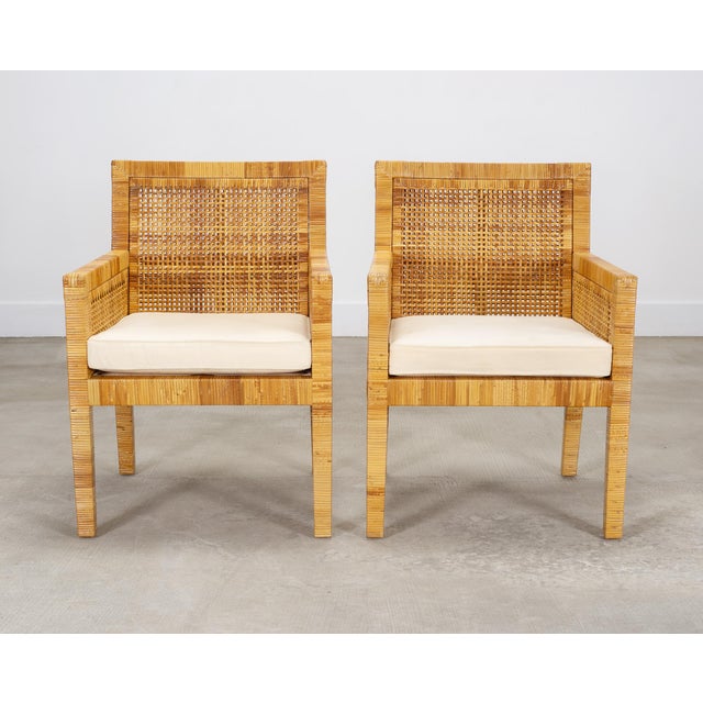 Set of 8 Billy Baldwin for Bielecky Brothers Cane Dining Chairs For Sale - Image 10 of 18