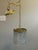 Transparent Vintage Hollywood Regency Crystal Waterfall Pendant Light For Sale - Image 8 of 12